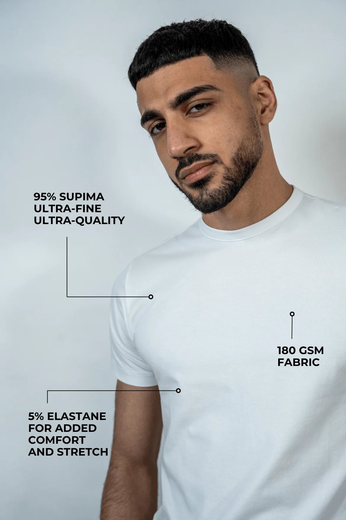White Gentlemen's T Shirt