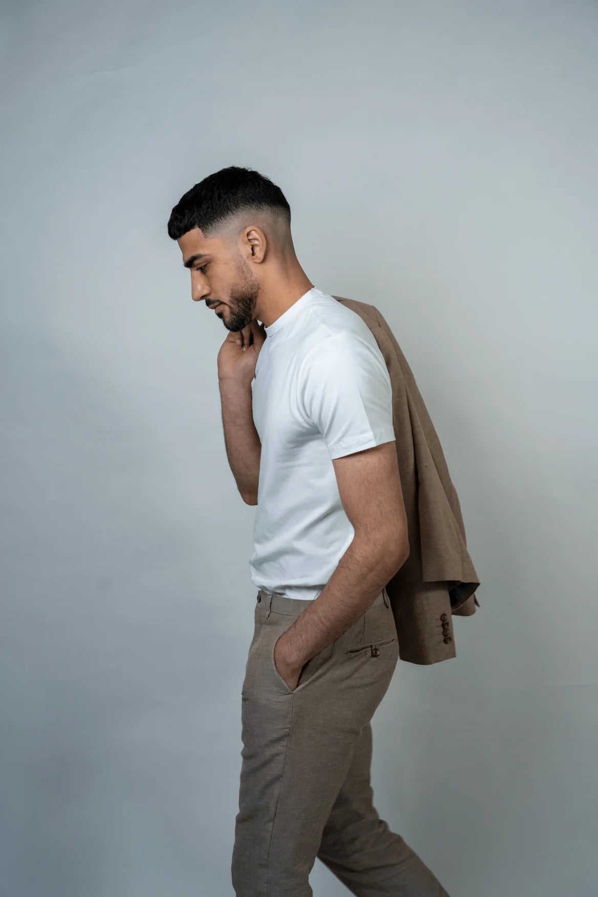 White Gentlemen's T Shirt