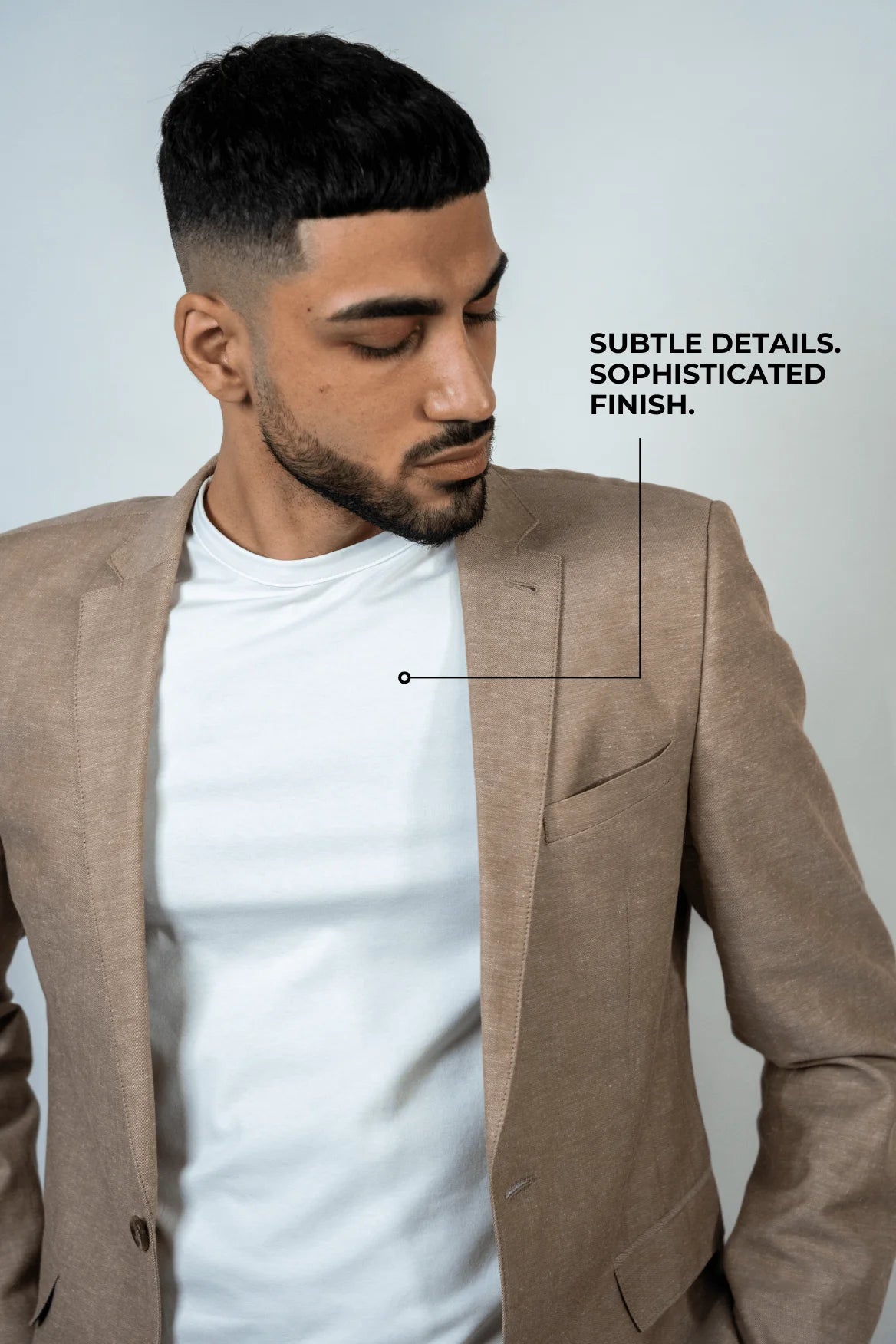 White Gentlemen's T Shirt