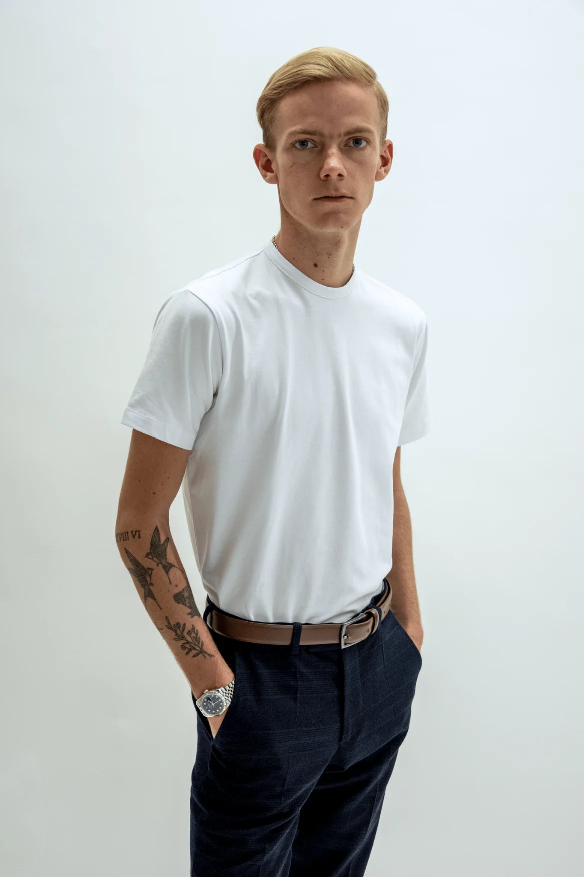 White Gentlemen's T Shirt
