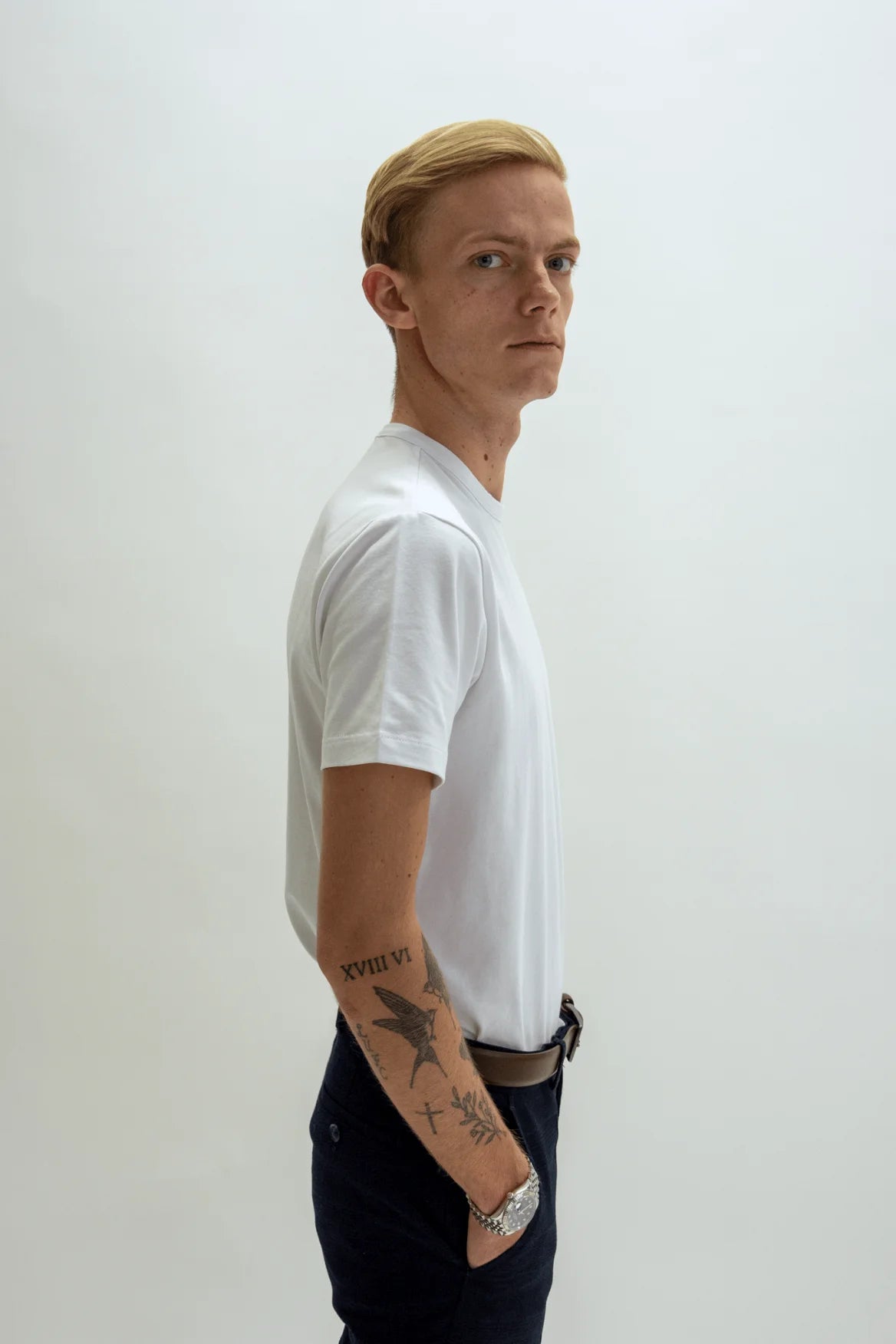 White Gentlemen's T Shirt