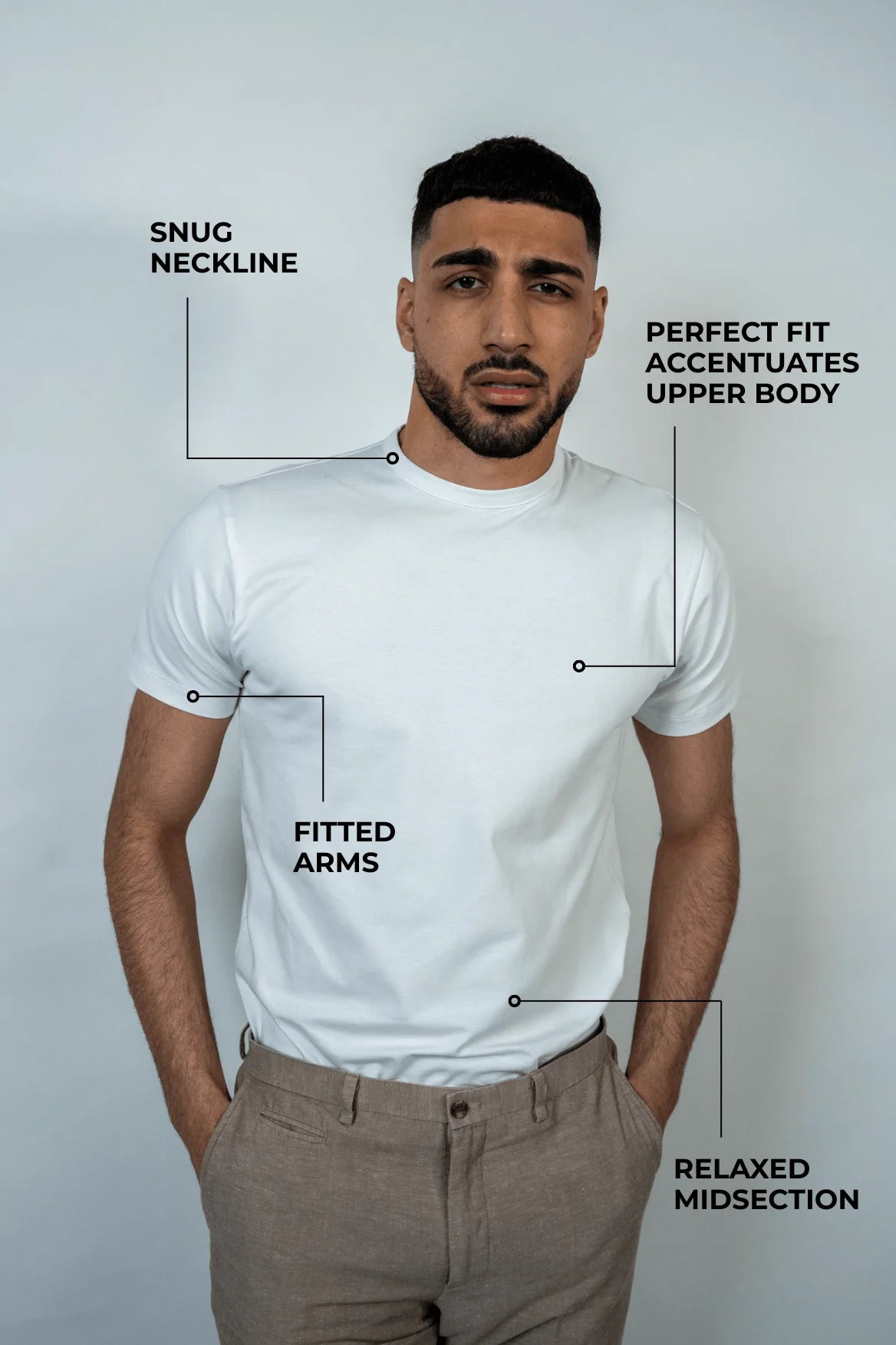 White Gentlemen's T Shirt